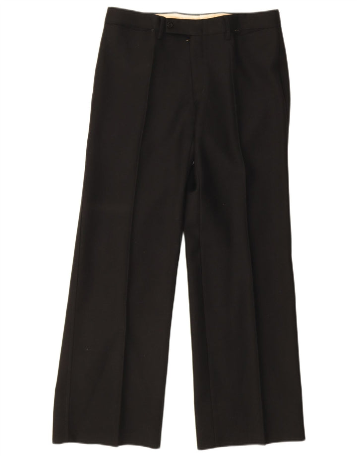 Facis Traje de 2 piezas con 1 botón para mujer IT 48 Mediano W30 L29 Lana negra