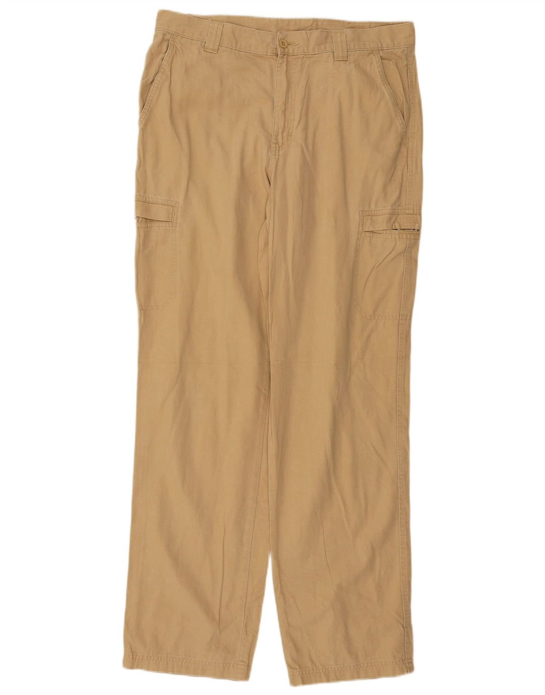 L.L.Bean Pantalón cargo recto para hombre W34 L34 Algodón beige
