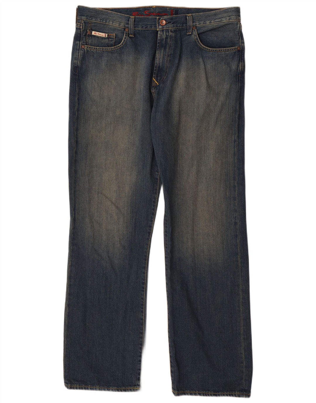 BEN SHERMAN Vaqueros rectos para hombre W36 L32 Algodón azul