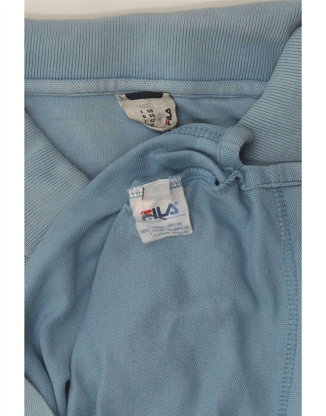 Polo Fila Hombre IT 50 Algodón Azul Medio