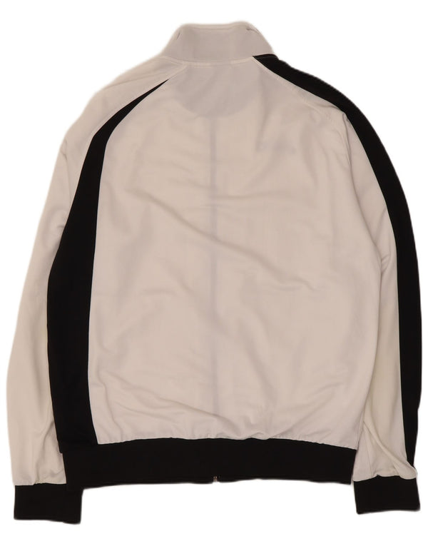 Asics - Chaqueta de chándal gráfica para mujer, talla 40, XL, color blanco