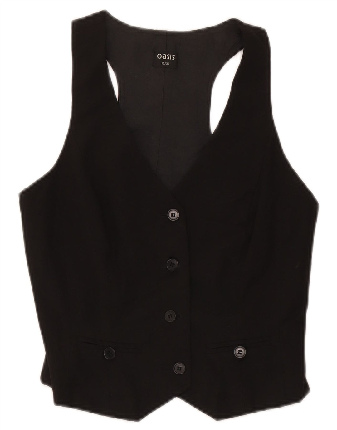 Chaleco Oasis Mujer UK 40 Pequeño Poliéster Negro