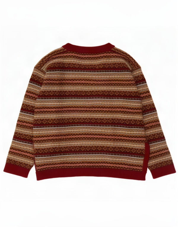 Massimo Dutti Jersey de Cuello Redondo para Mujer UK 10 Small Borgoña
