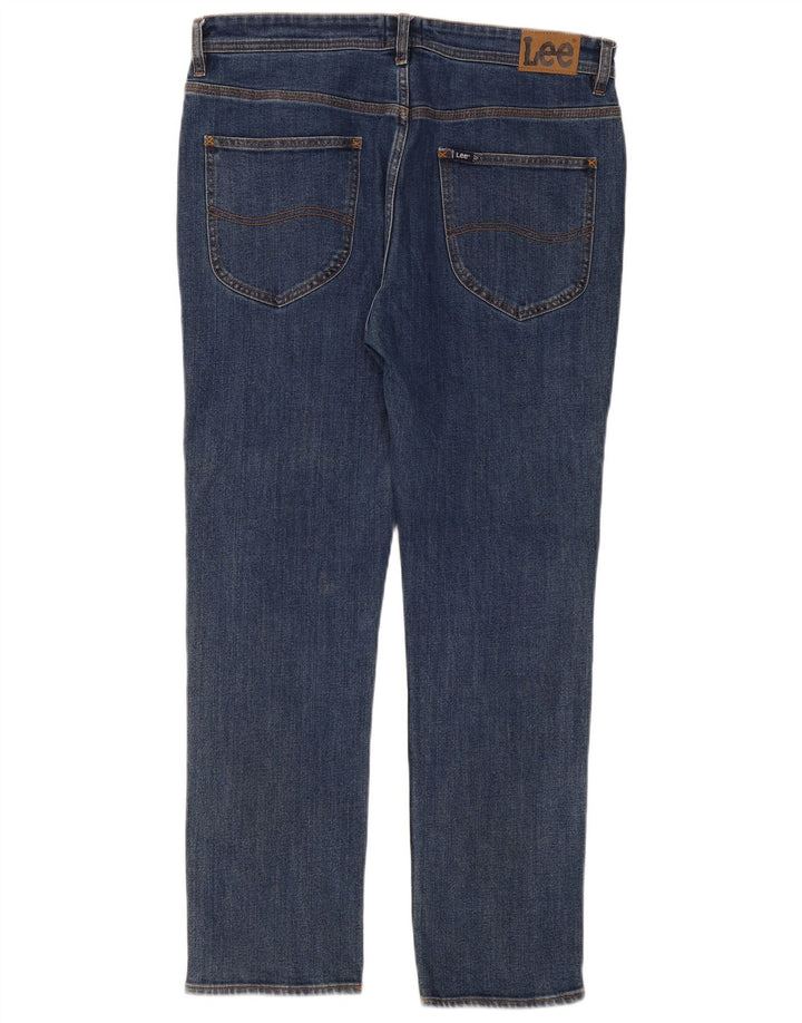Vaqueros Lee Slim Mujer W34 L30 Algodón Azul