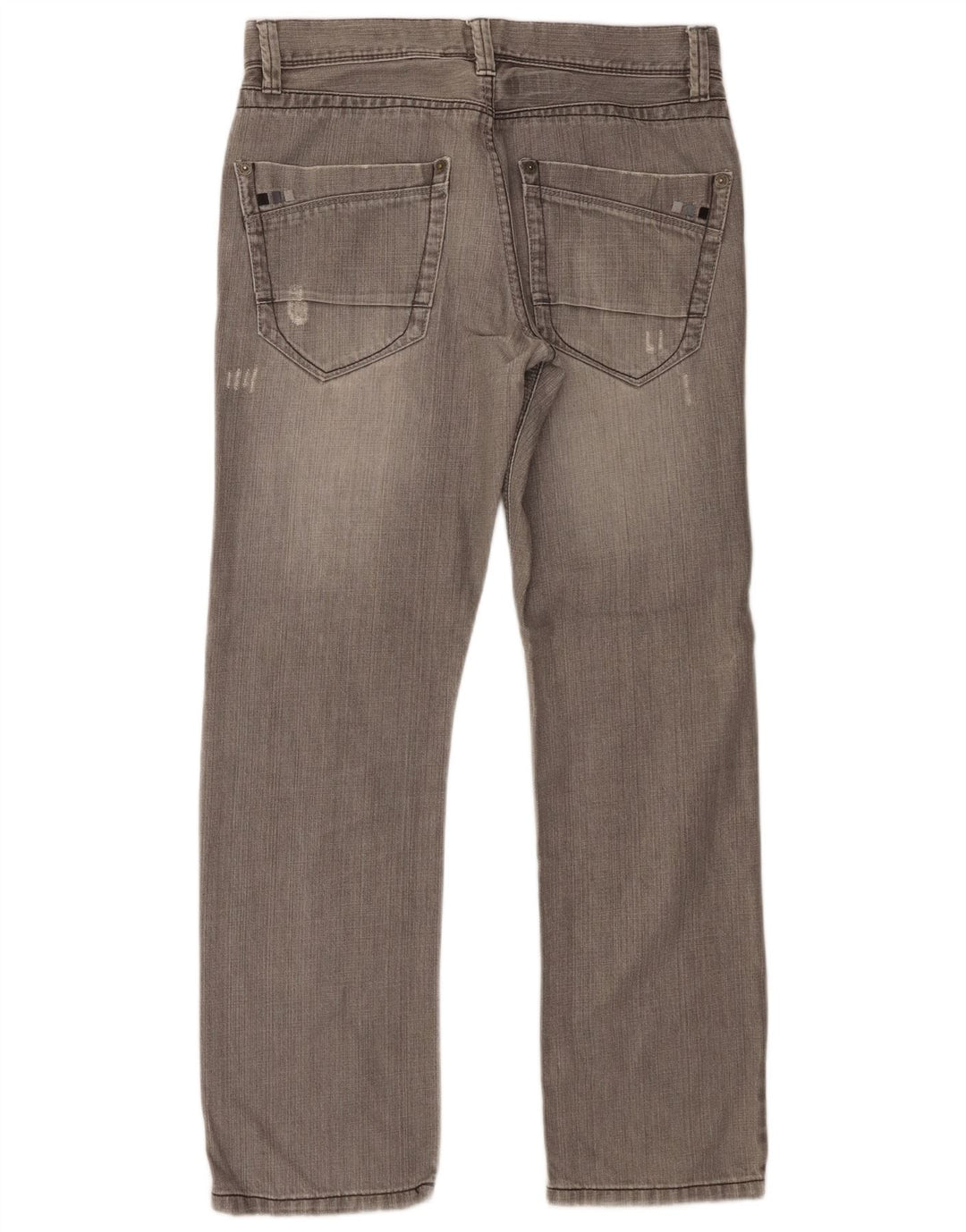 Dkny Jeans rectos desgastados para hombre W31 L30 Algodón gris