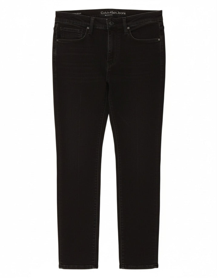 CALVIN KLEIN Womens Slim Jeans  W31 L25 Black Cotton
