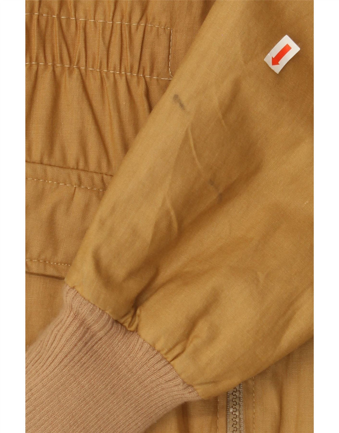 VINTAGE Mens Bomber Jacket IT 48 Medium Beige Vintage Vintage and Second-Hand Vintage from Messina Hembry 