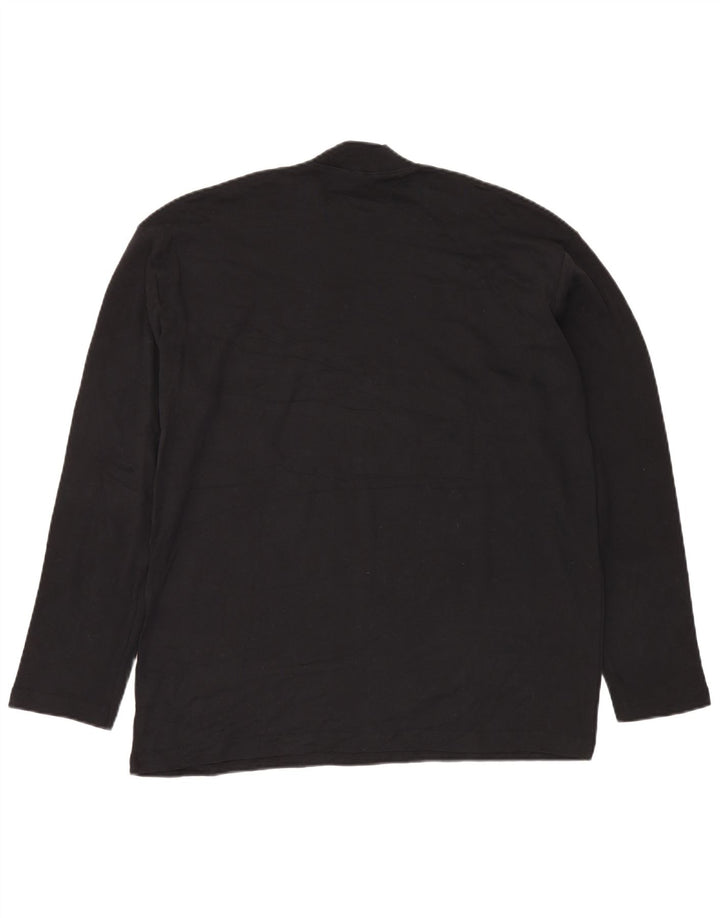 F.LLI CAMPAGNOLO Camiseta Hombre Manga Larga 2XL Algodón Negro