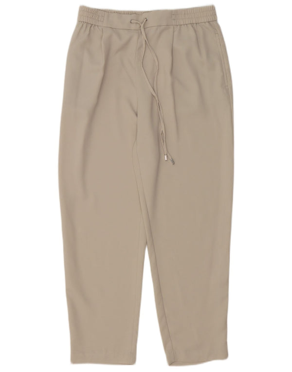 Zara Womens Tapered Casual Trousers Small W26 L25 Grey Polyester
