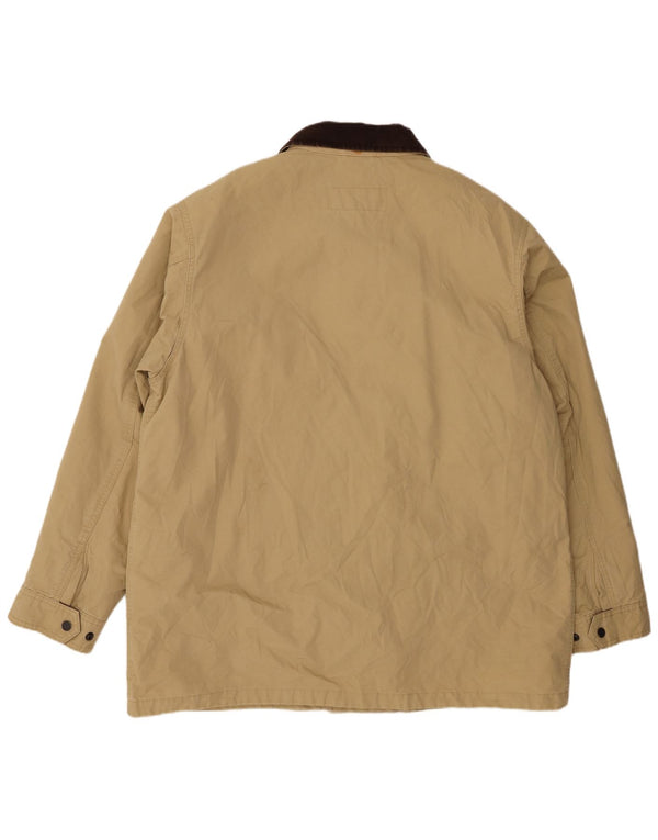Timberland Chaqueta cortavientos para hombre UK 42 XL Beige Nylon