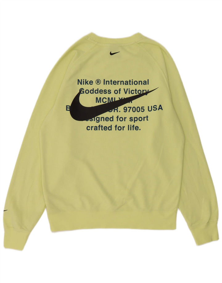 Nike Sudadera con gráfico para Hombre Jersey pequeño de algodón Amarillo