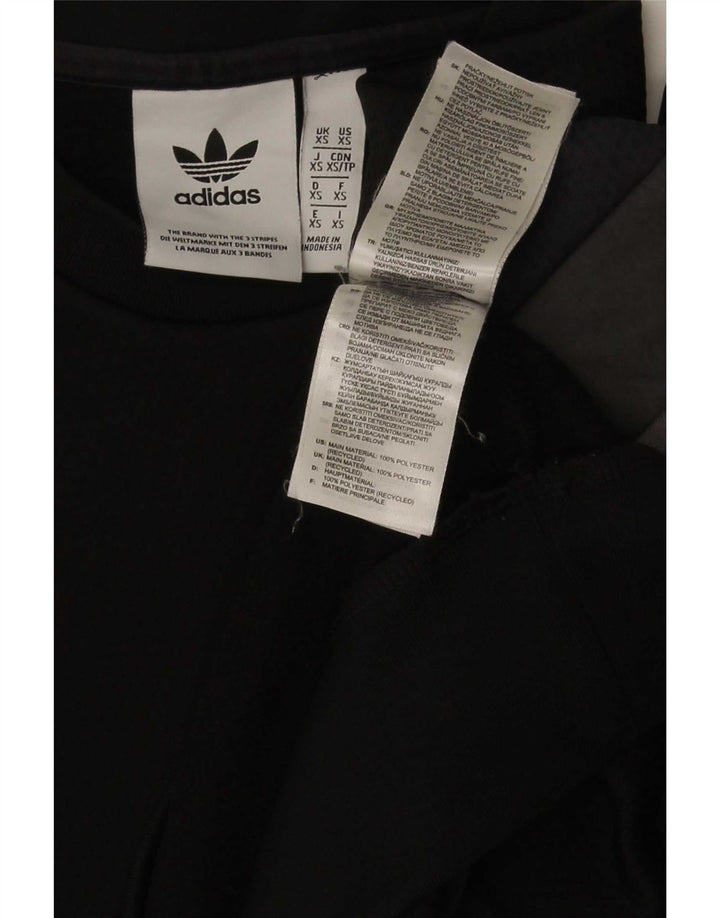 Adidas Hombre Sudadera Jumper XS Negro Colorblock Poliéster