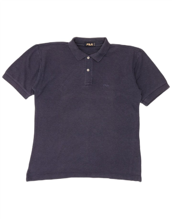 Fila Polo para hombre IT 46 Small Azul marino Algodón