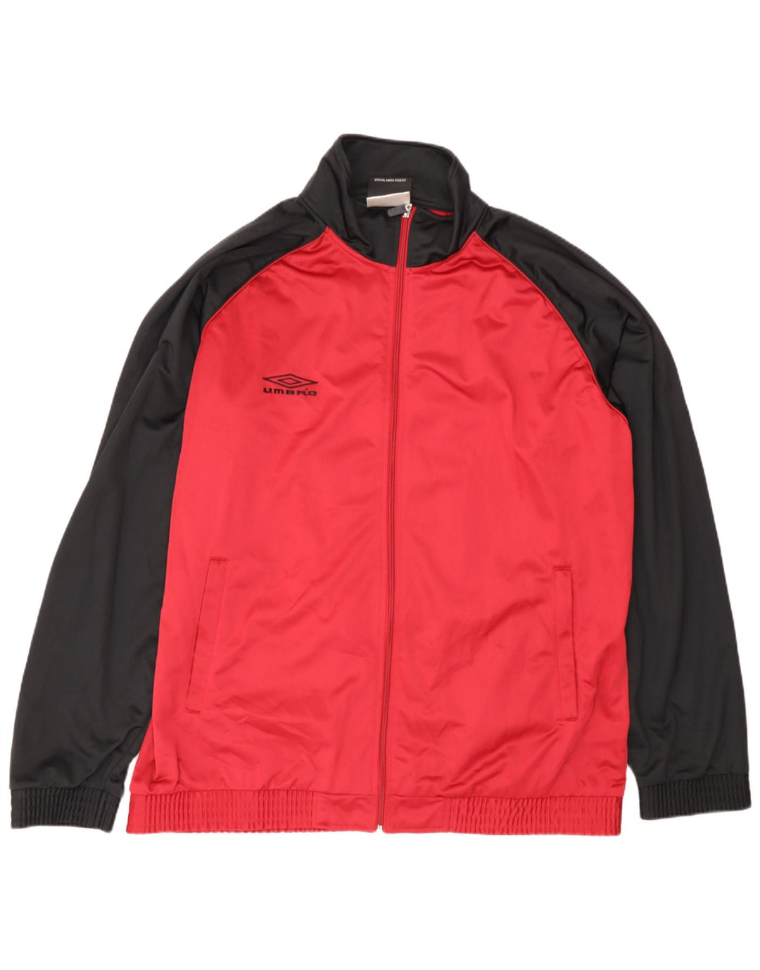 Umbro Chaqueta de chándal para hombre UK 47/49 2XL Poliéster color block rojo