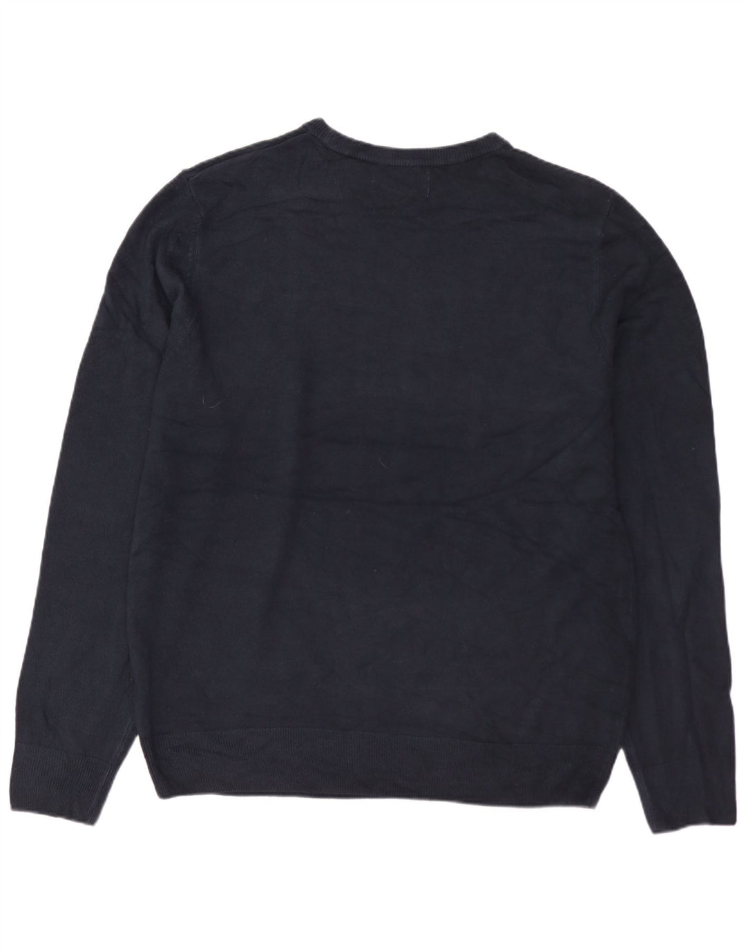 MARKS & SPENCER Suéter tipo jersey con cuello redondo para hombre Acrílico azul marino grande