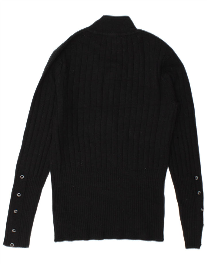 Marks & Spencer Suéter con Cuello Alto para Mujer UK 8 Small Negro