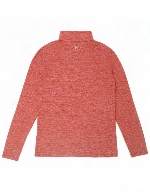 Under Armour Mujer Heat Gear Jersey Chándal Top UK 12 Medium Rojo