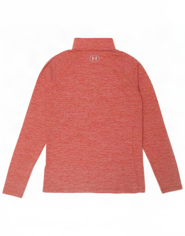 Under Armour Mujer Heat Gear Jersey Chándal Top UK 12 Medium Rojo