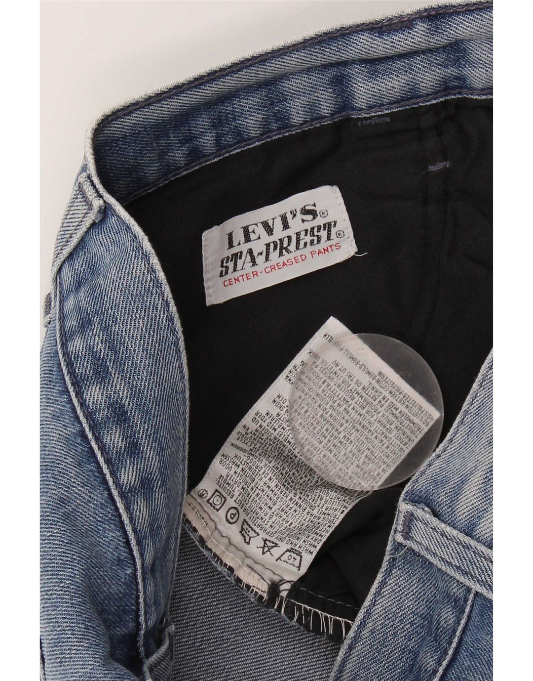 Levi's Vaqueros Rectos Desgastados Para Mujer W28 L32 Algodón Azul