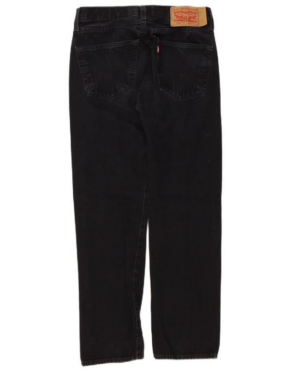 Levi's Jeans rectos 501 para hombre W29 L30 Algodón negro