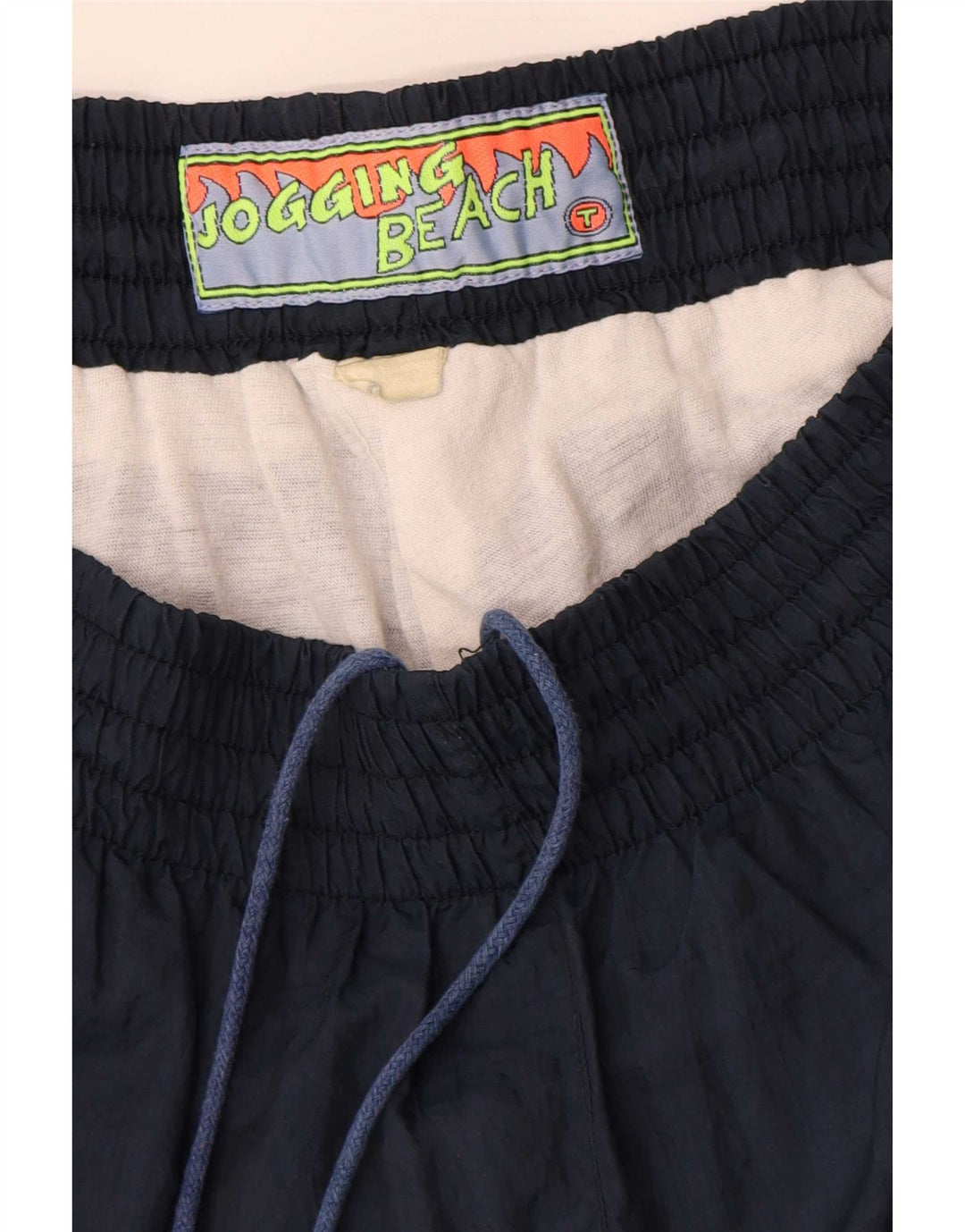 Vintage hombres holgado ajuste con capucha chándal completo medio azul marino