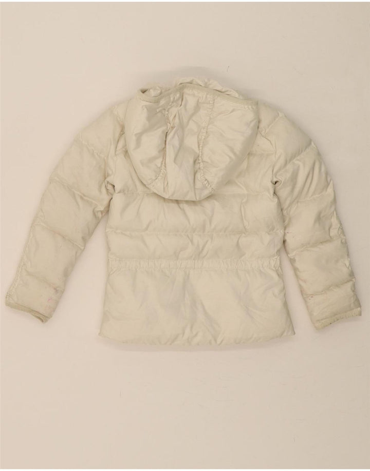 RALPH LAUREN Girls Hooded Padded Jacket 4-5 Years White Polyester Vintage Ralph Lauren and Second-Hand Ralph Lauren from Messina Hembry 