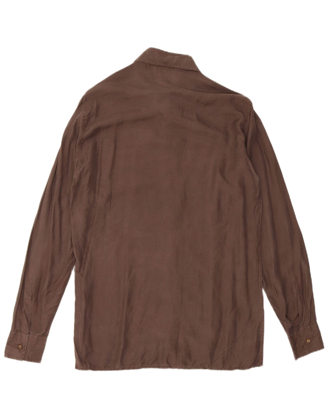 Camisa vintage para hombre talla 39 15 1/2 marrón medio