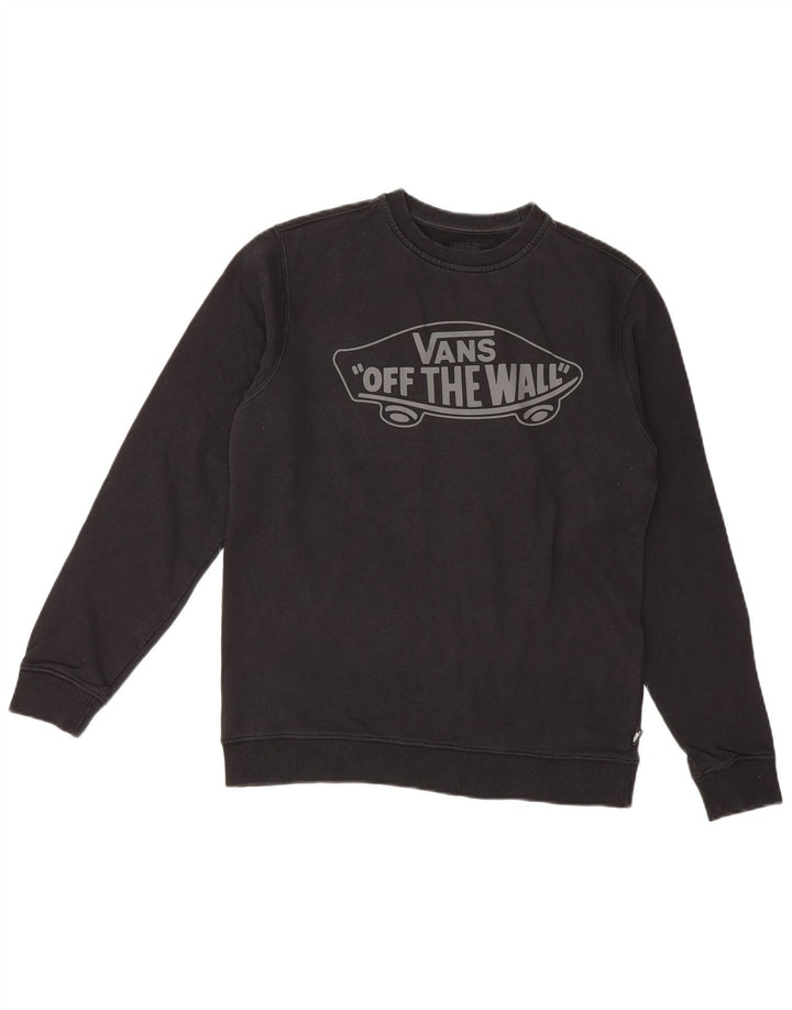 Vans Hombre Sudadera Gráfica Jersey Pequeño Negro