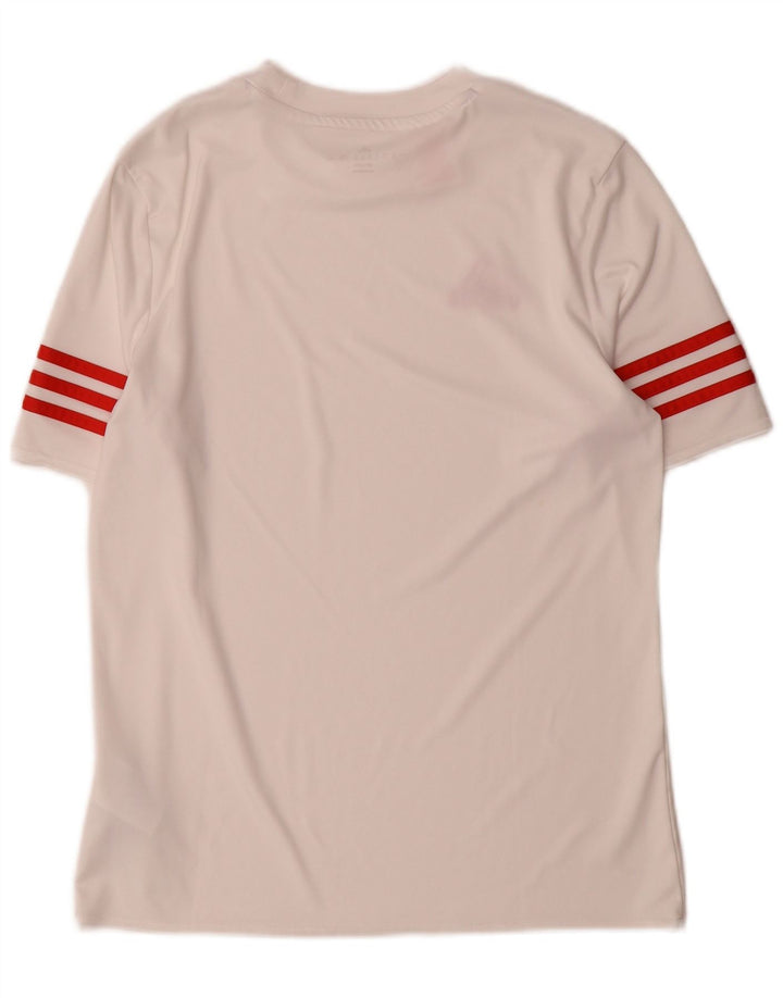 Adidas Chicos Climalite Camiseta Top 13-14 Años XL Blanco Poliéster