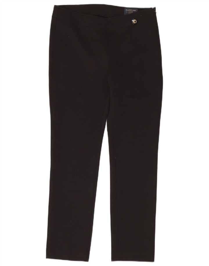ROBERTO CAVALLI Pantalones casuales de clase para mujer IT 44 Medium W32 L30 Negro