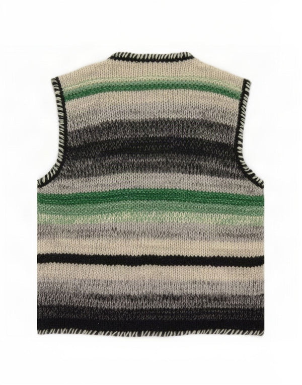Benetton Cárdigan Sin Mangas para Mujer UK 42 Medium Multicolor