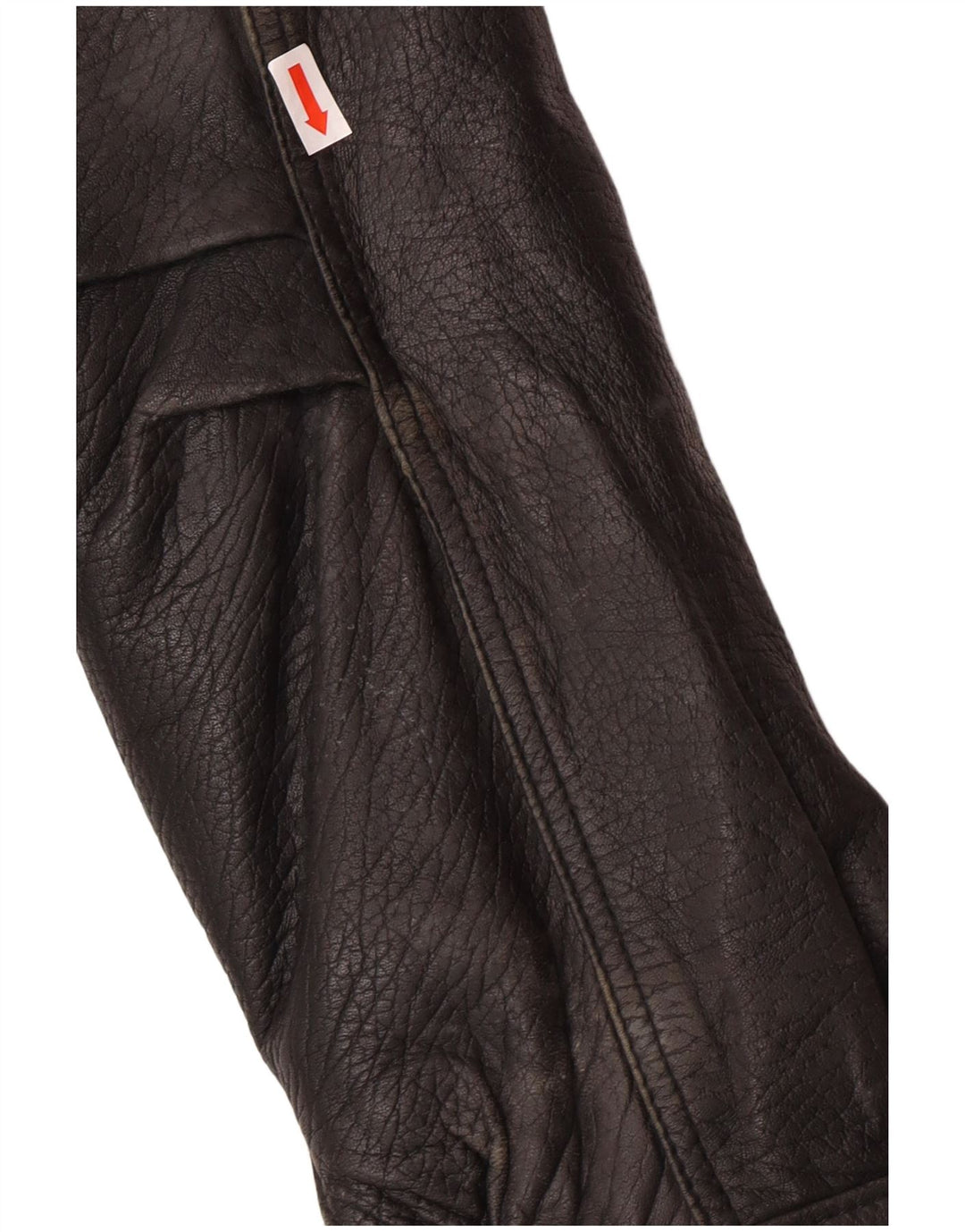 VINTAGE Chaqueta de cuero para hombre Reino Unido 40 Cuero negro grande