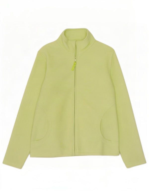 Marks & Spencer Chaqueta polar para mujer UK 12 Poliéster verde medio