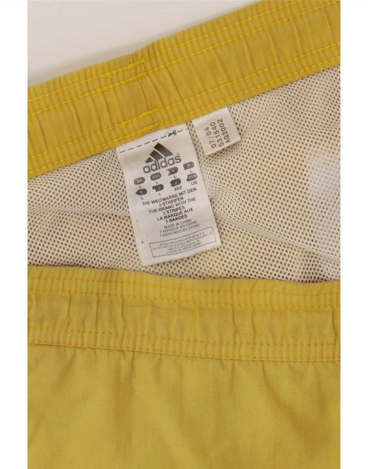 Adidas Hombre Cargo Bañador Shorts Grande Nylon Amarillo