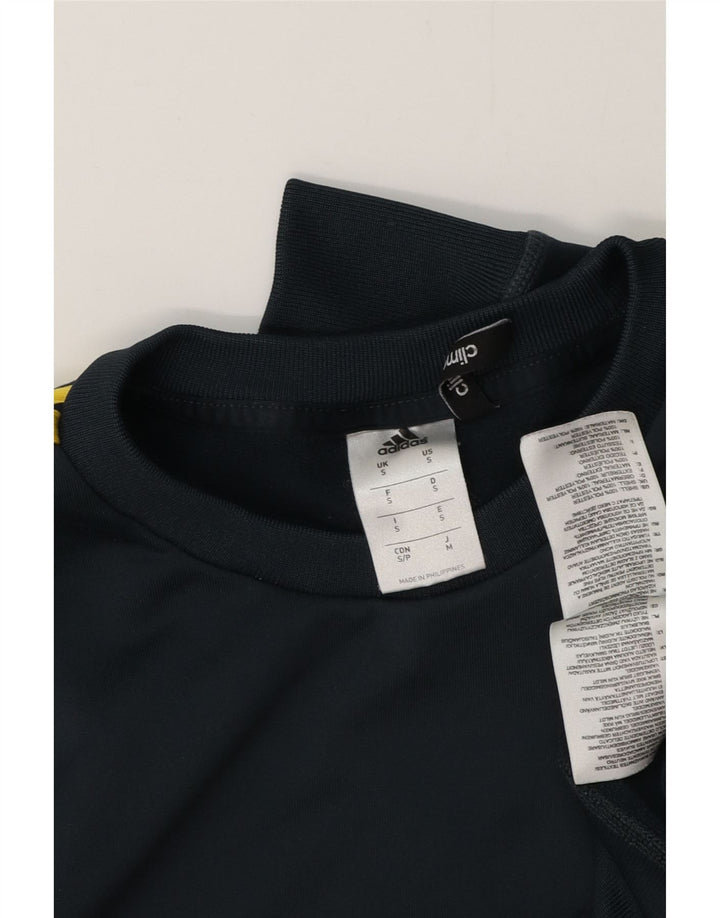 ADIDAS Hombre Climalite Sudadera Jersey Pequeño Verde Colorblock Poliéster