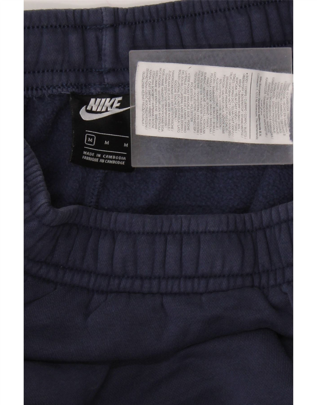 NIKE Hombre Pantalones de Chándal Joggers Medium Azul Marino Algodón