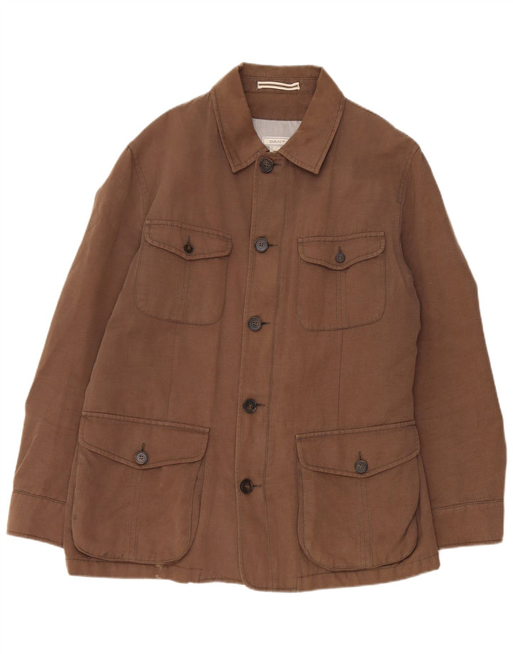 Gant Chaqueta utilitaria para hombre Reino Unido 40 Grande Algodón marrón