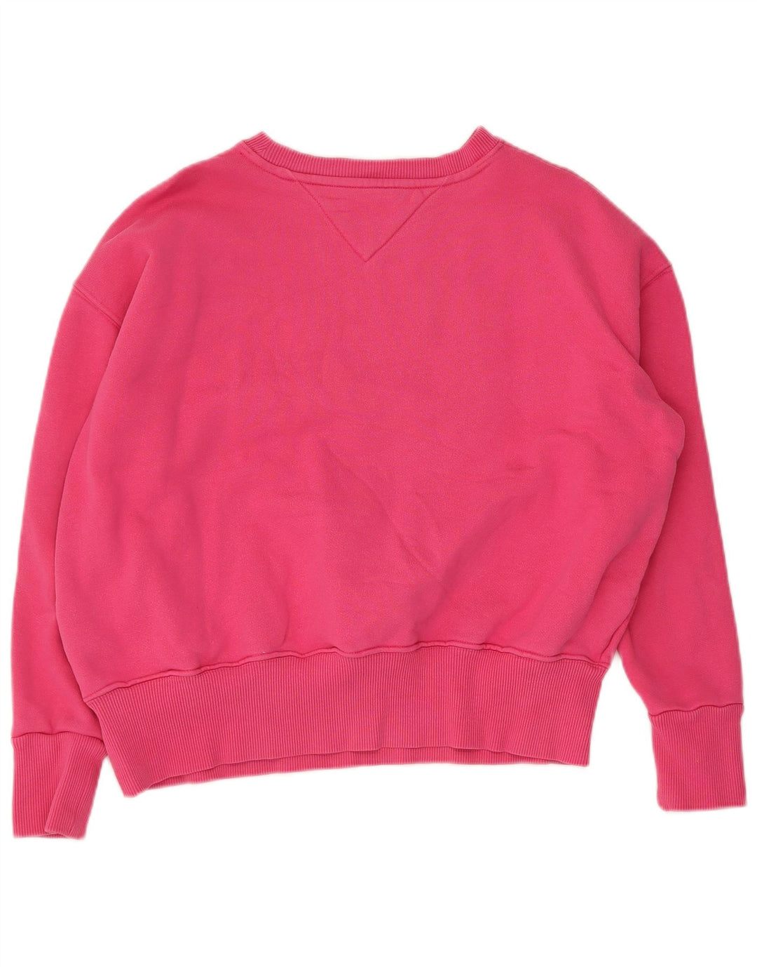 Tommy Hilfiger Sudadera de gran tamaño con estampado gráfico para mujer UK 10 Small Pink