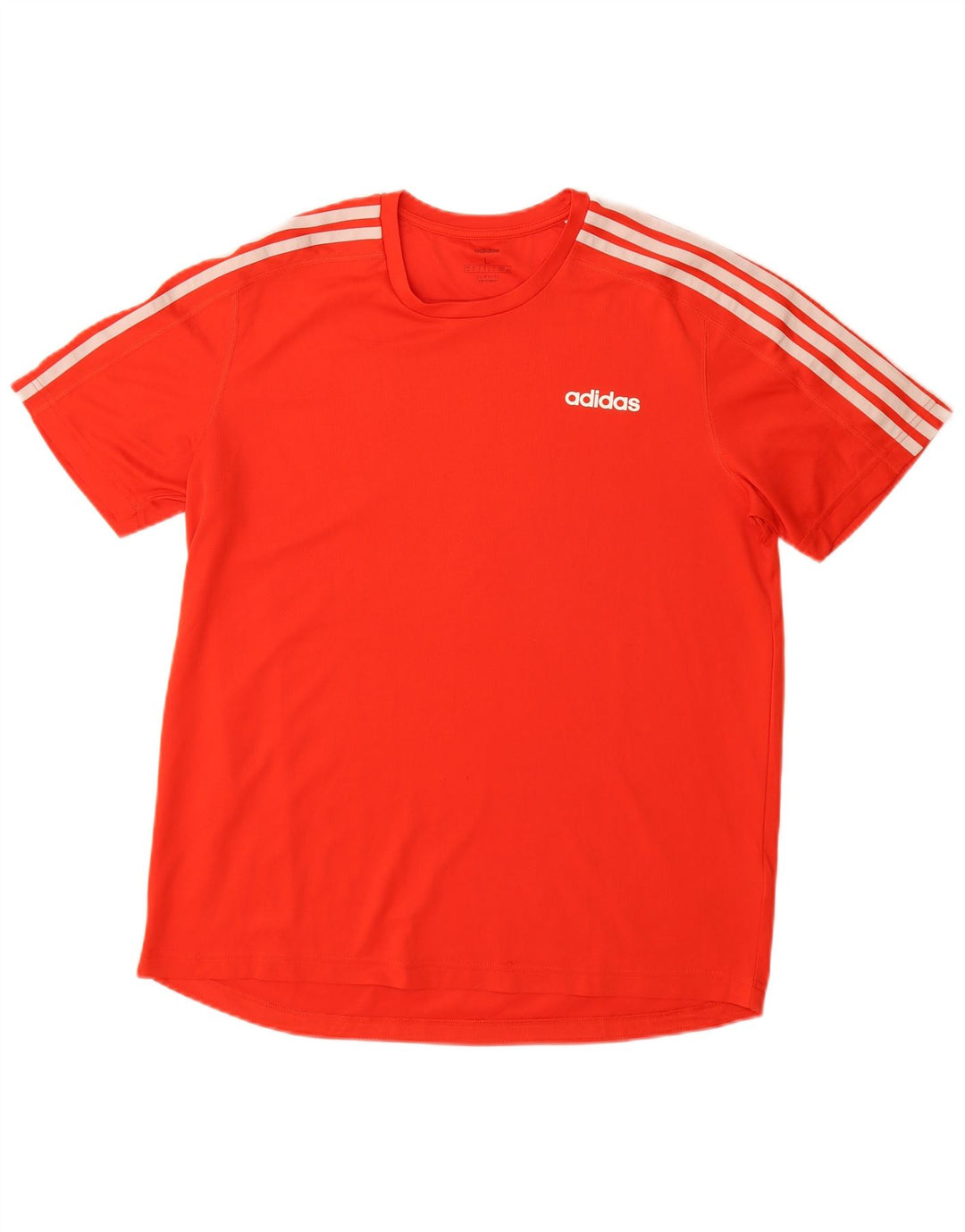 ADIDAS Camiseta Climalite para hombre Top Grande Poliéster rojo