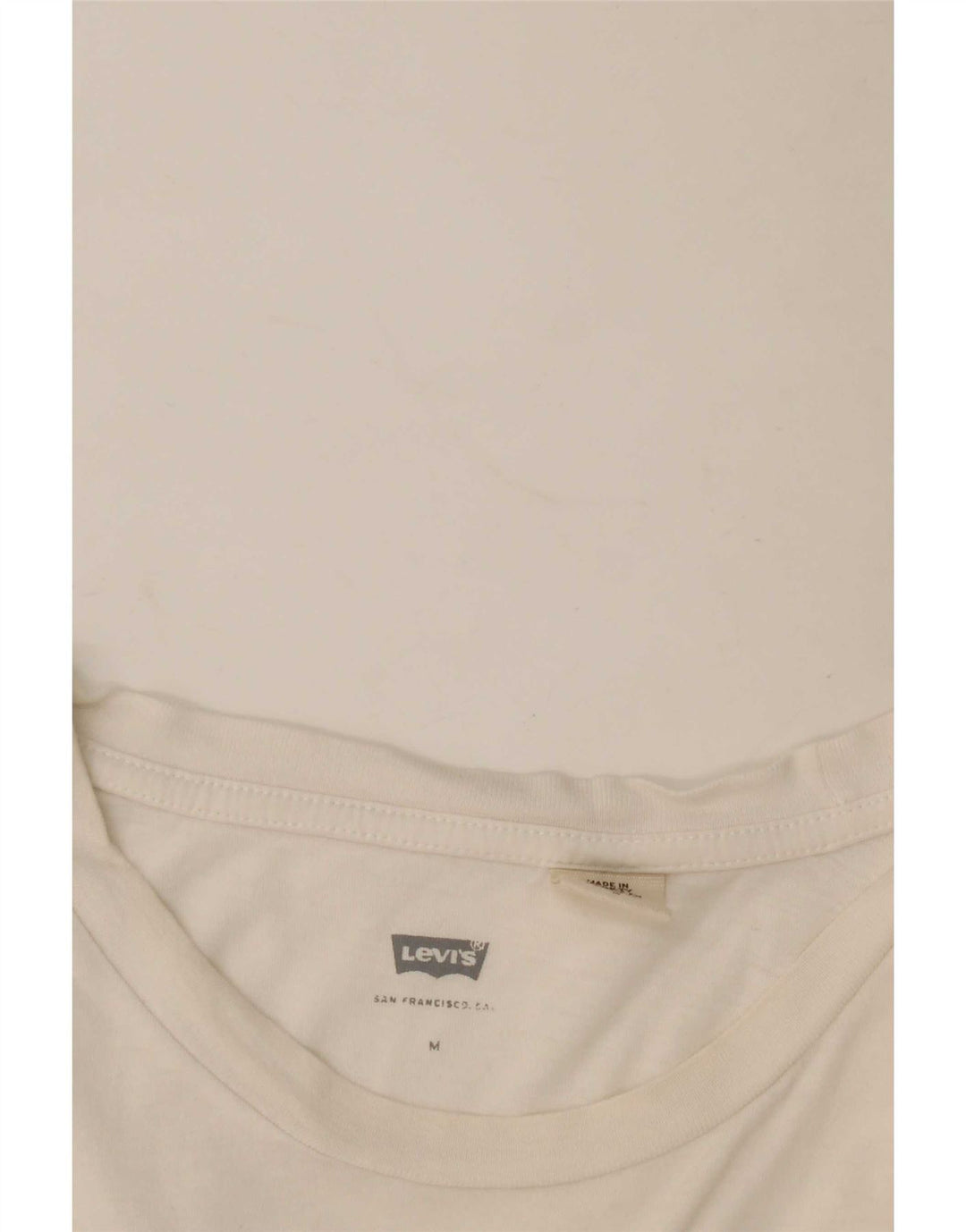 Levi's Camiseta gráfica para mujer Top UK 12 Medium White