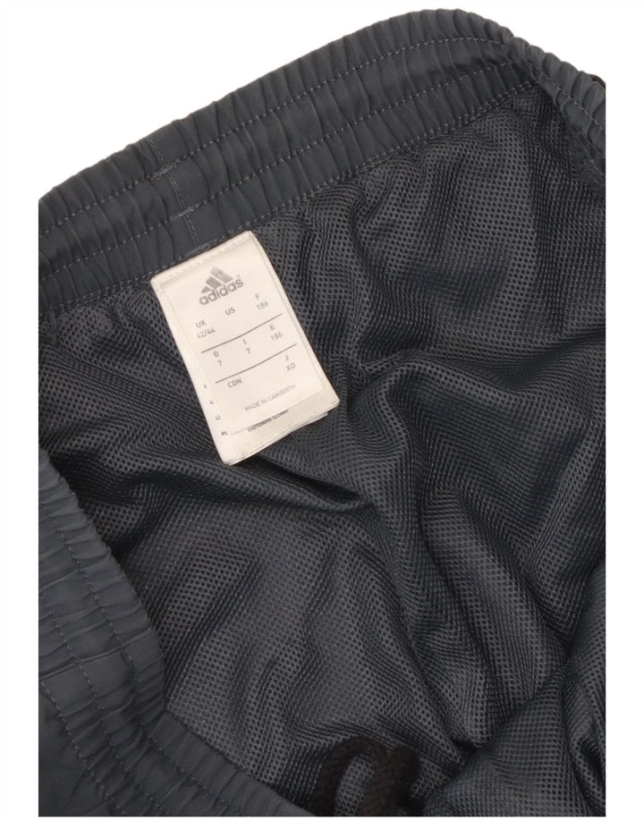 Adidas Pantalones de chándal para hombre UK 42/44 Large Gris Poliéster