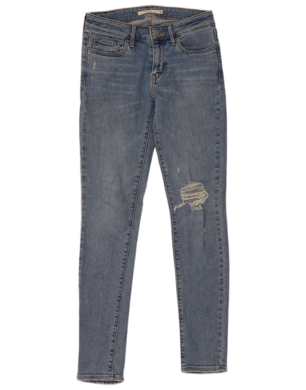 Levi's Vaqueros pitillo desgastados 711 para mujer W25 L30 Algodón azul