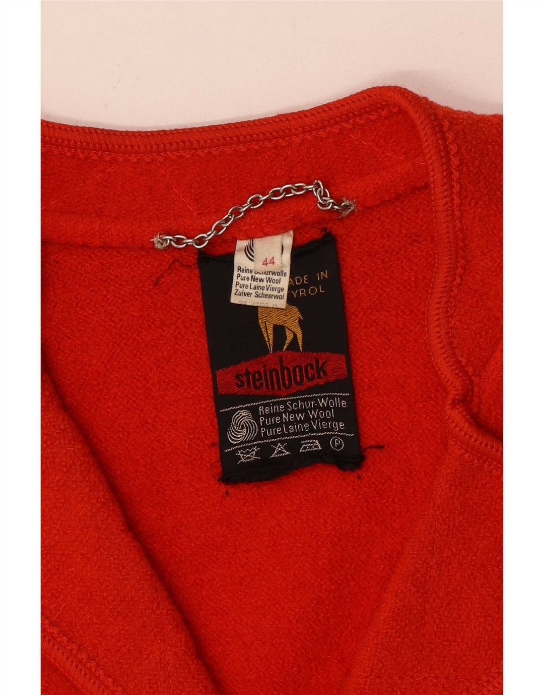Steinbock Chaqueta tipo blazer de 5 botones para mujer IT 44 Lana roja mediana