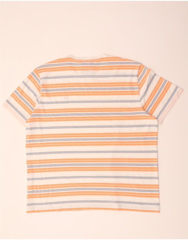 Crew Clothing Camiseta para hombre Top 3XL Algodón a rayas blancas