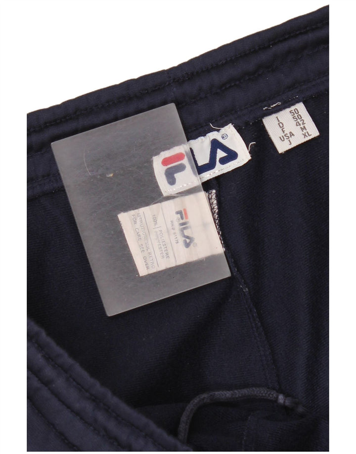 Fila Hombre Pantalones De Chándal Medio Azul Marino Colorblock Poliéster