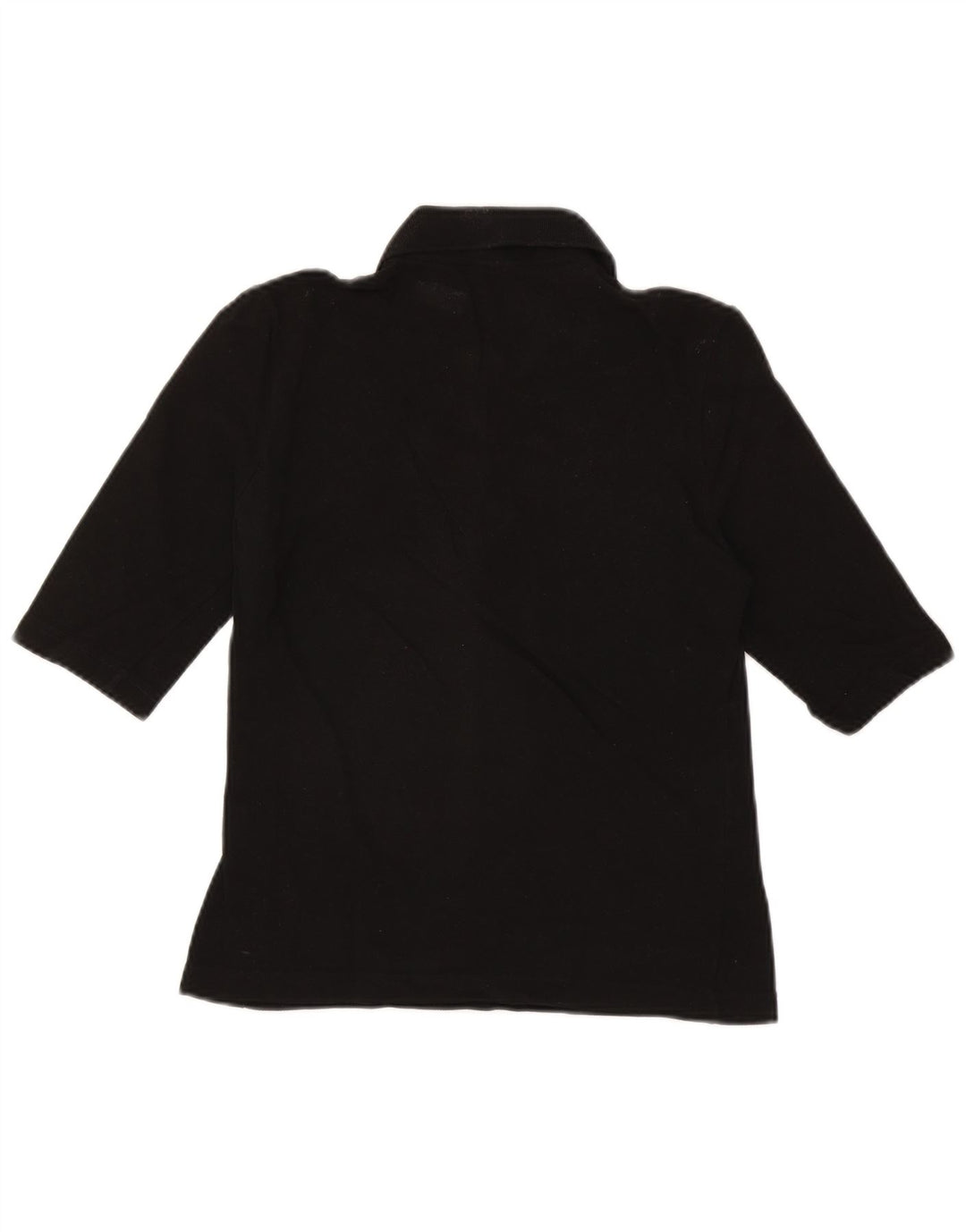 Polo Lacoste Mujer Talla 42 Grande Algodón Negro