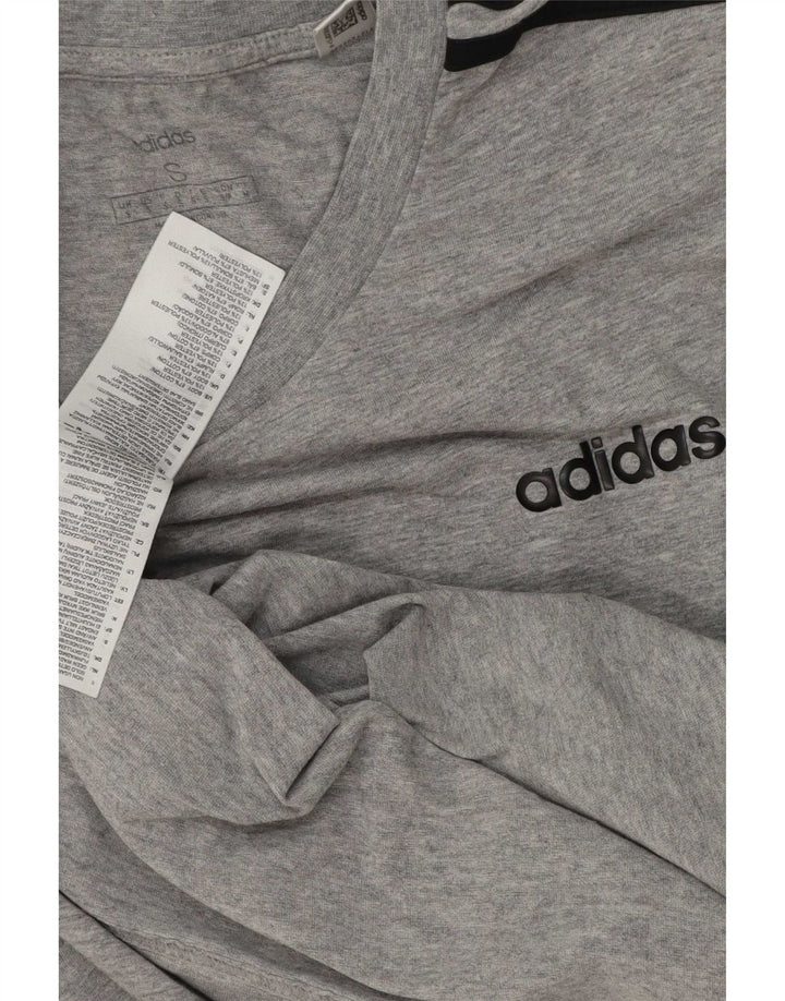 Adidas Hombre Camiseta Top Small Gris Algodón