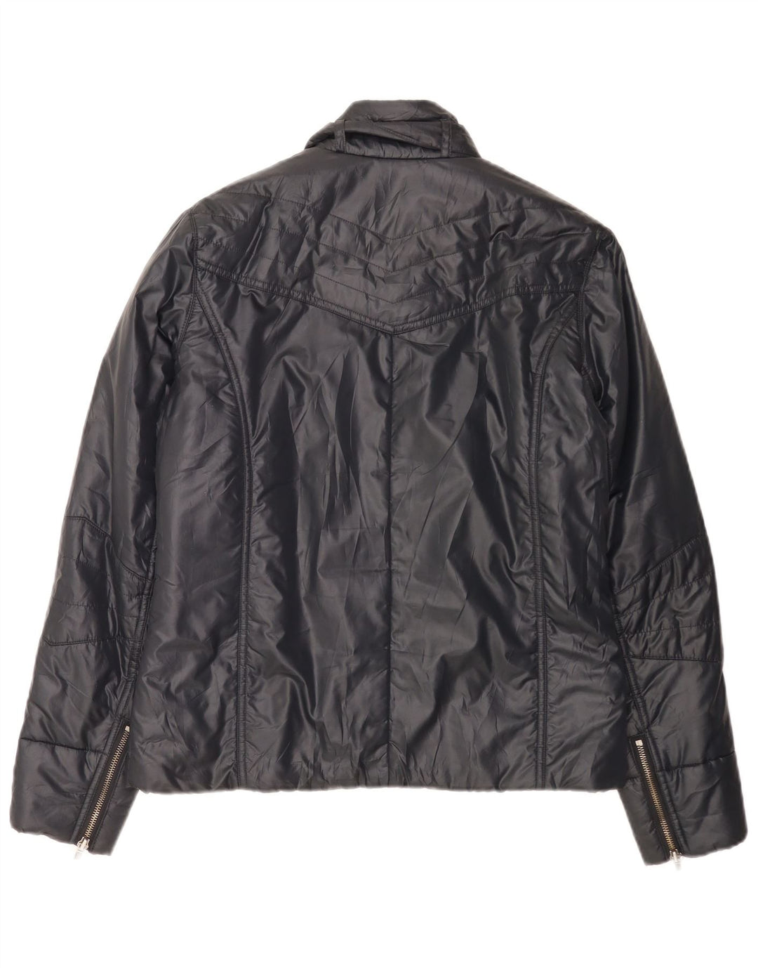 Lee Chaqueta Bomber para Mujer UK 44 Mediana Azul Marino Poliéster