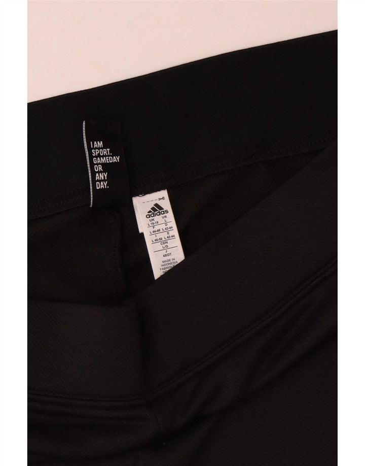 Adidas - Pantalones de chándal para mujer, talla 48/18, talla grande, color negro, poliéster