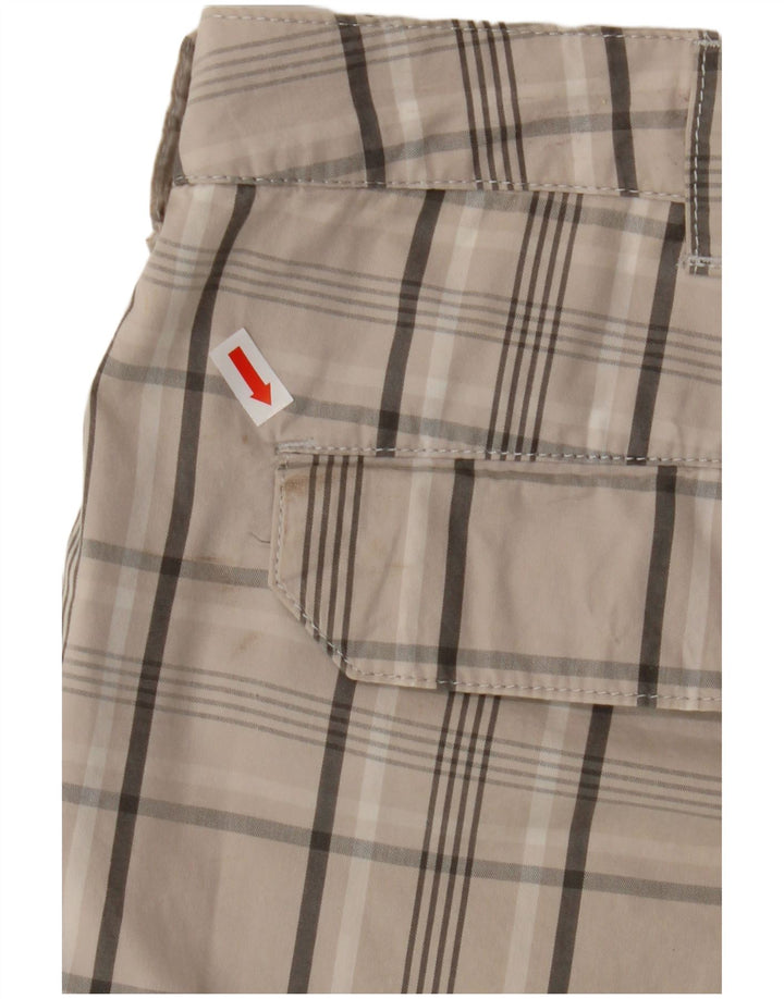 Pantalones cortos tipo cargo NIKE para hombre W36 Large Beige Check